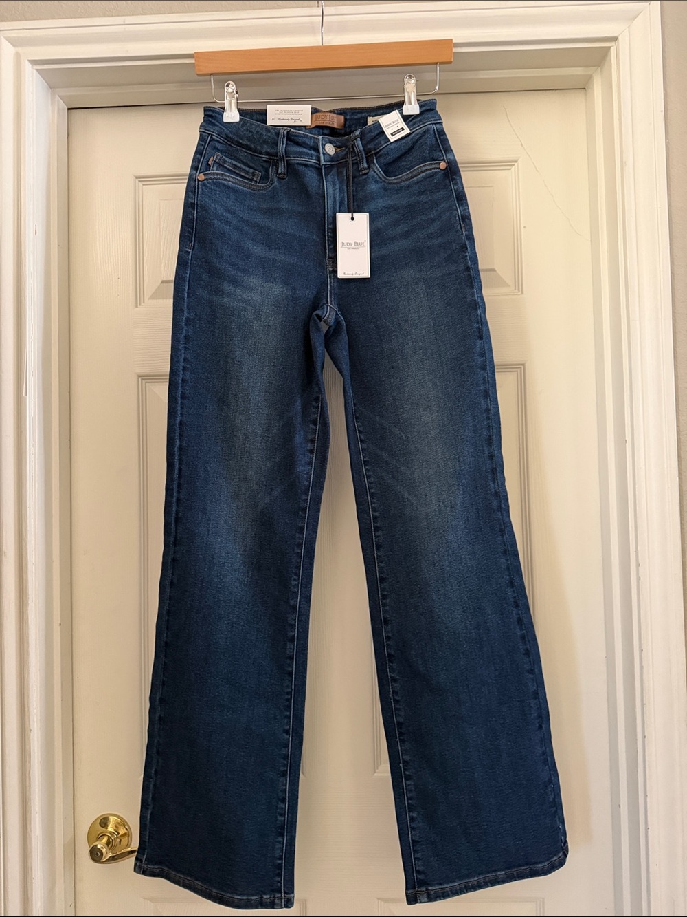 Judy Blue Dark Indigo Wide Leg Jeans